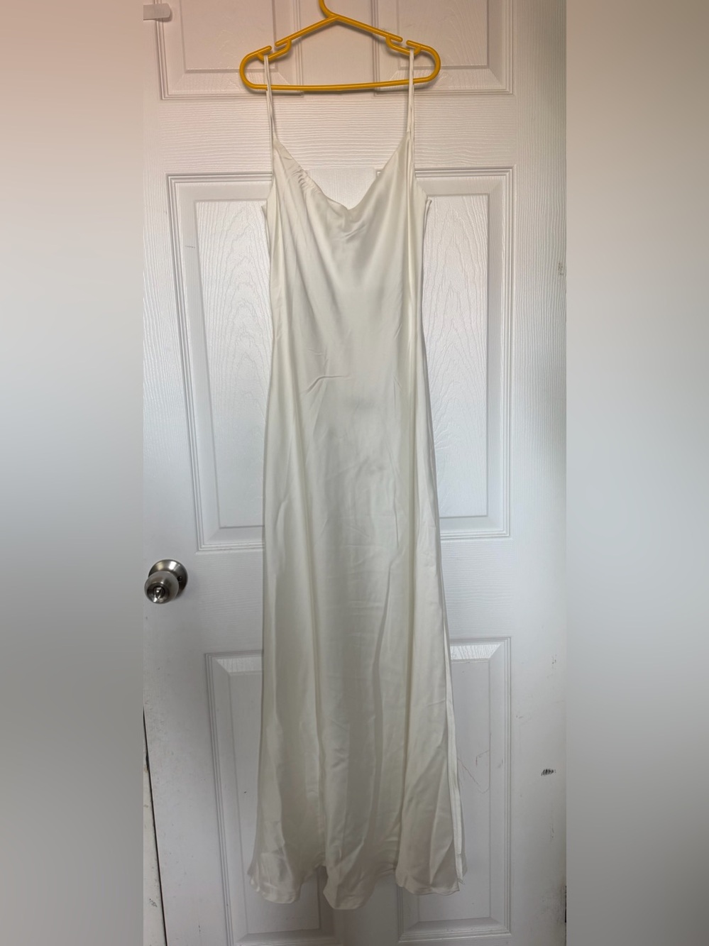 Satin White Dress